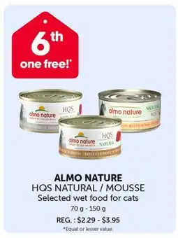 Mondou ALMO NATURE HQS NATURAL/MOUSSE Selected wet food for cats offer