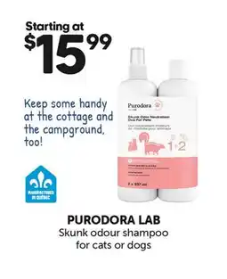 Mondou PURODORA LAB Skunk odour shampoo for cats or dogs offer