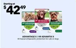 Mondou ADVANTAGE 11 K9 Advantix ll All topical antiparasitic protection for cats or dogs offer