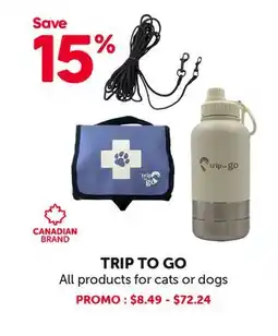 Mondou TRIP TO GO All products for cats or dogs offer