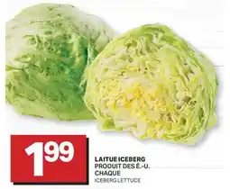 L'Intermarché LAITUE ICEBERG | ICEBERG LETTUCE offer