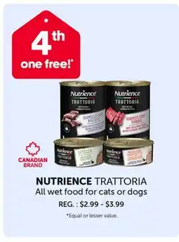 Mondou NUTRIENCE TRATTORIA All wet food for cats or dogs offer
