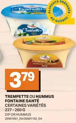 L'Intermarché TREMPETTE OU HUMMUS | DIP OR HUMMUS offer