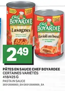L'Intermarché PÂTES EN SAUCE, 418/425 G offer