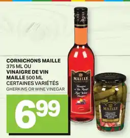 L'Intermarché CORNICHONS, 375 ML OU VINAIGRE DE VIN, 500 ML | GHERKINS OR WINE VINEGAR offer