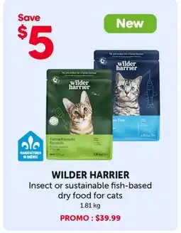 Mondou WILDER HARRIER Insect or sustainable fish-based dry food for cats offer