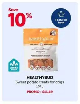 Mondou HEALTHYBUD Sweet potato treats for dogs offer