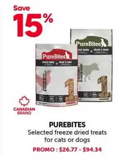 Mondou PUREBITES Selected freeze dried treats for cats or dogs offer