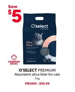 Mondou O'SELECT PREMIUM Absorbent silica litter for cats offer