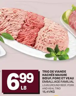L'Intermarché TRIO DE VIANDE HACHÉE MAIGRE BŒUF, PORC ET VEAU | LEAN GROUND BEEF, PORK AND VEAL TRIO offer