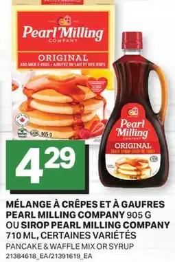 L'Intermarché MÉLANGE À CRÊPES ET À GAUFRES 905 G OU SIROP | PANCAKE & WAFFLE MIX OR SYRUP, 710 ML offer