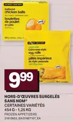 L'Intermarché HORS-D'ŒUVRES SURGELÉS SANS NOM | FROZEN APPETIZERS, 454 G - 1,25 KG offer