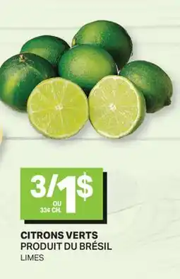L'Intermarché CITRONS VERTS | LIMES offer