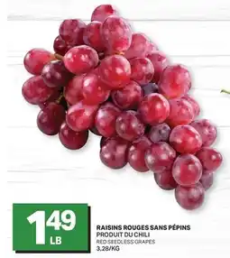 L'Intermarché RAISINS ROUGES SANS PÉPINS | RED SEEDLESS GRAPES offer