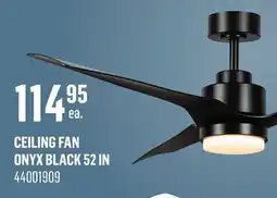 Canac CEILING FAN ONYX BLACK 52 IN offer
