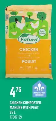Canac CHICKEN COMPOSTED MANURE WITH PEAT offer