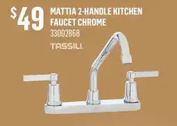 Canac MATTIA 2-HANDLE KITCHEN FAUCET CHROME offer