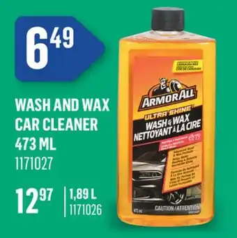 Canac Wash and Wax Car Cleaner offer