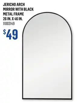 Canac Jericho Arch Mirror with Black Metal Frame 26in. x 46in offer