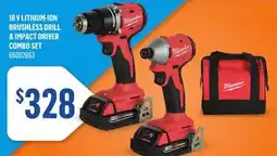 Canac 18 V Lithium-Ion Brushless Drill & Impact Driver Combo Set offer