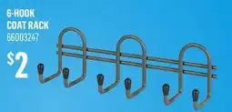 Canac 6-HOOK COAT RACK offer