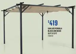 Canac San Luis Pergola Black and Beige offer
