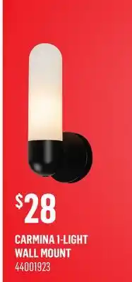 Canac CARMINA 1-LIGHT WALL MOUNT offer
