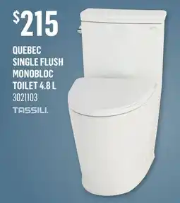 Canac Quebec Single Flush Monobloc Toilet offer
