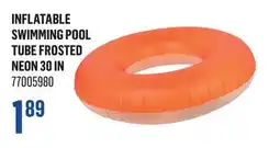 Canac Inflatable Swimming Pool Tube Frosted Neon 30in offer