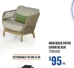 Canac High Back Patio Chair offer