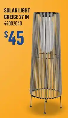 Canac SOLAR LIGHT GREIGE 27 IN offer