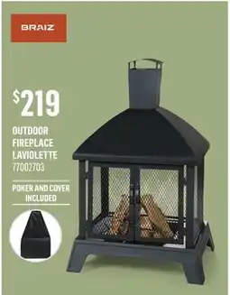 Canac Outdoor Fireplace offer