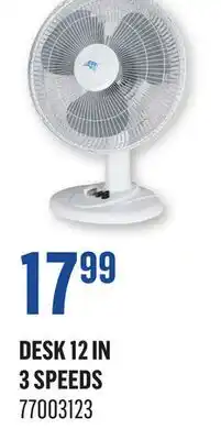 Canac Desk Fan 12 in 3 Speeds offer
