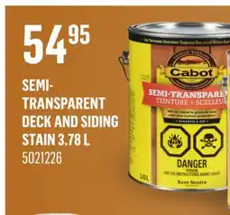 Canac Semi-Transparent Deck and Siding Stain 3.78L offer