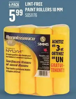Canac Lint-Free Paint Rollers 10 mm offer