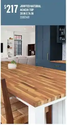 Canac Jointed Natural Acacia Top offer