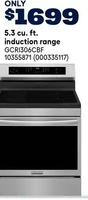 RONA Frigidaire 5.3 cu. ft. induction range offer