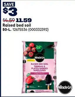 RONA Miracle Gro Raised bed soil offer