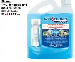 RONA 1.9-L, for mould and moss WET & FORGE Cleaners offer