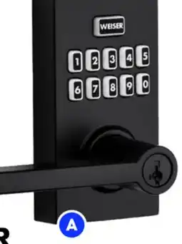 RONA WEISER Smartcode electronic locks, Matte black offer