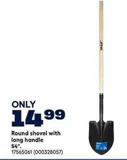 RONA Round shovel with long handle offer