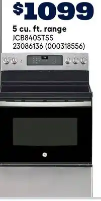 RONA GE APPLIANCES 5 cu. ft. range offer