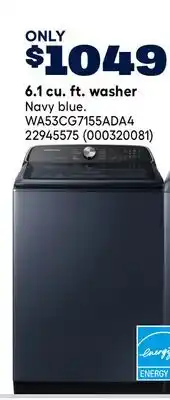 RONA Samsung 6.1 cu. ft. washer offer