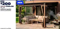 RONA LANDON & CO. 10' x 12' wallmount gazebo offer