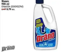 RONA All DRANO drain cleaners, 900-ml offer