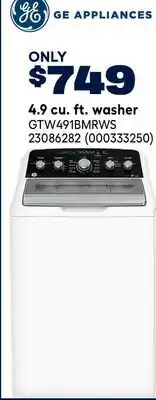 RONA GE 4.9 cu. ft. washer offer