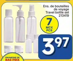 Rossy Travel bottle set offer