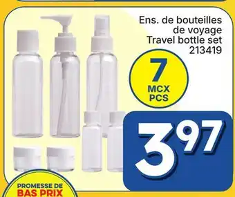 Rossy Travel bottle set offer