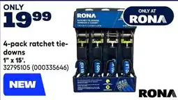 RONA RONA 4-pack ratchet tie- downs offer