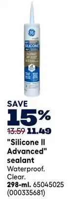 RONA GE Silicone II Advanced sealant offer